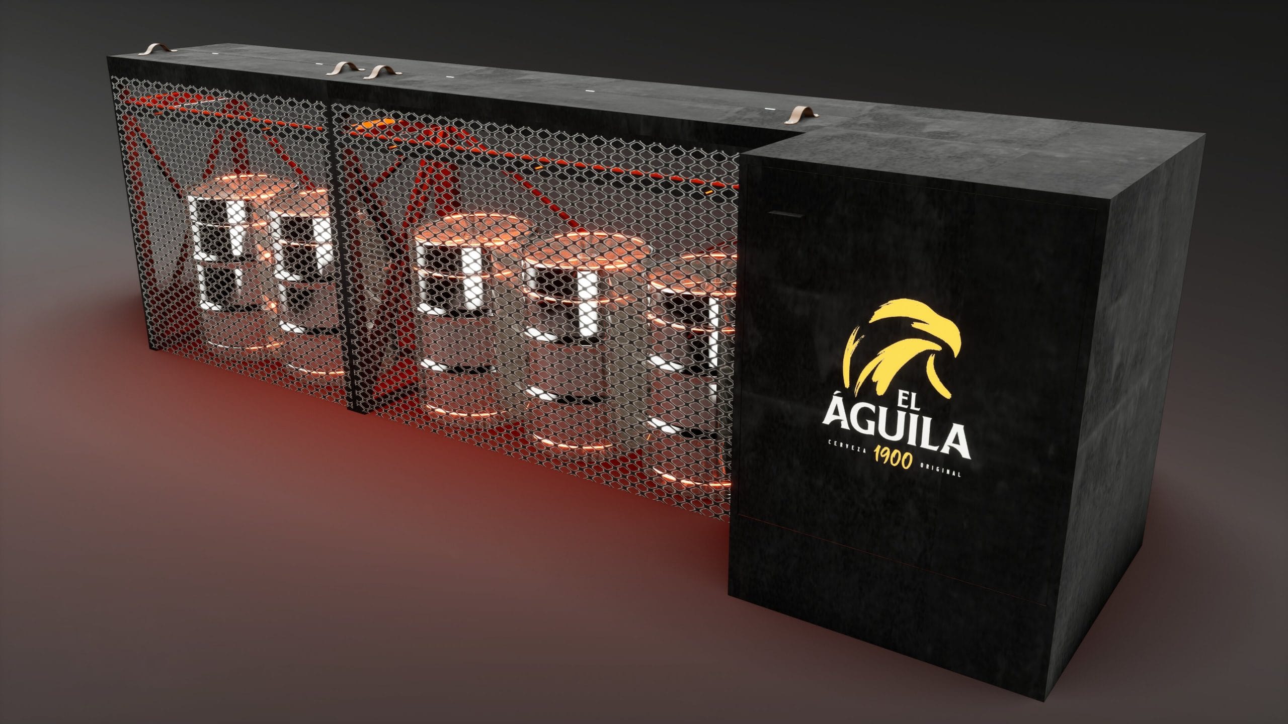 Mobiliario El Águila: propuesta de diseño 3D de Twinside