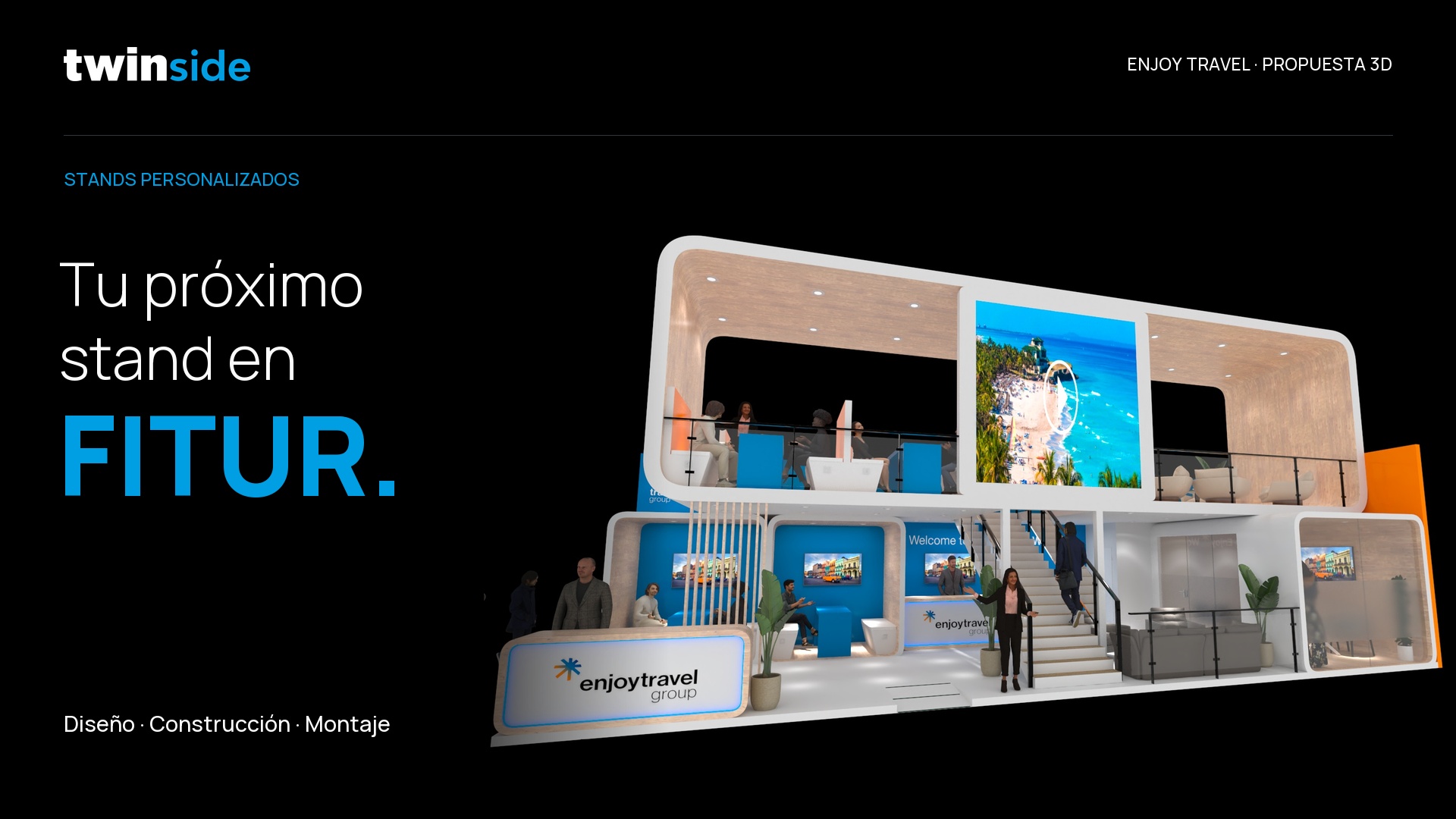 Twinside: tu próximo stand en FITUR. Diseño, construcción y montaje