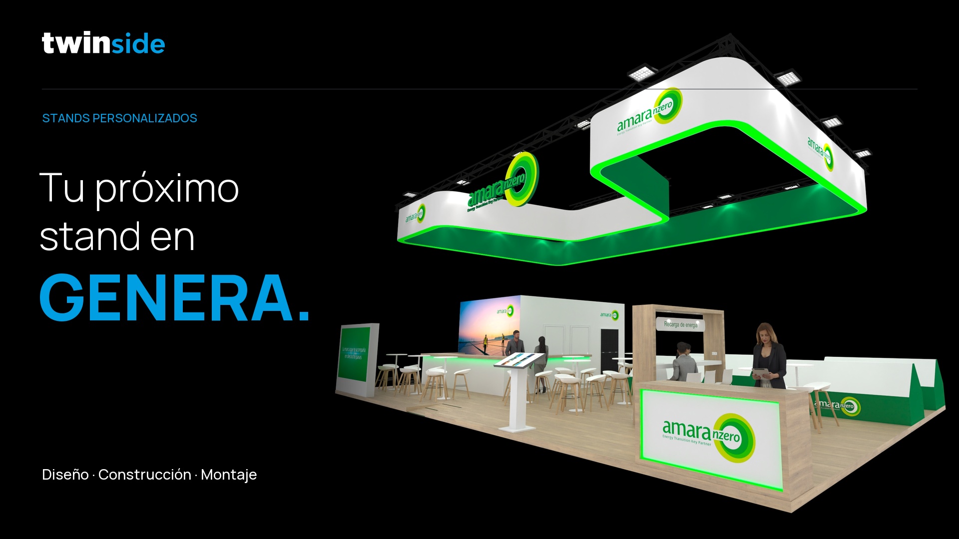 Twinside: tu próximo stand en GENERA. Diseño, construcción y montaje